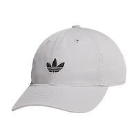 Men's  Gray adidas Originals Relaxed Trefoil Adjustable Hat