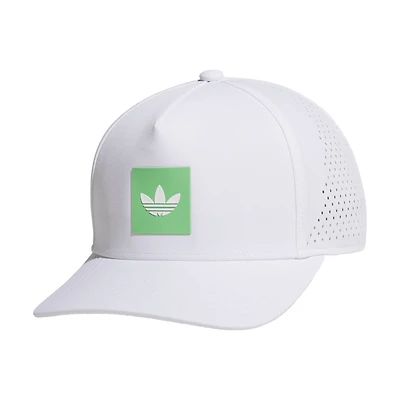 Men's White adidas Originals Floatie Trefoil Adjustable Hat