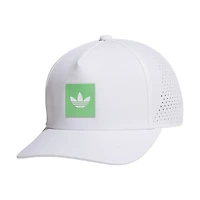 Men's  White adidas Originals Floatie Trefoil Adjustable Hat