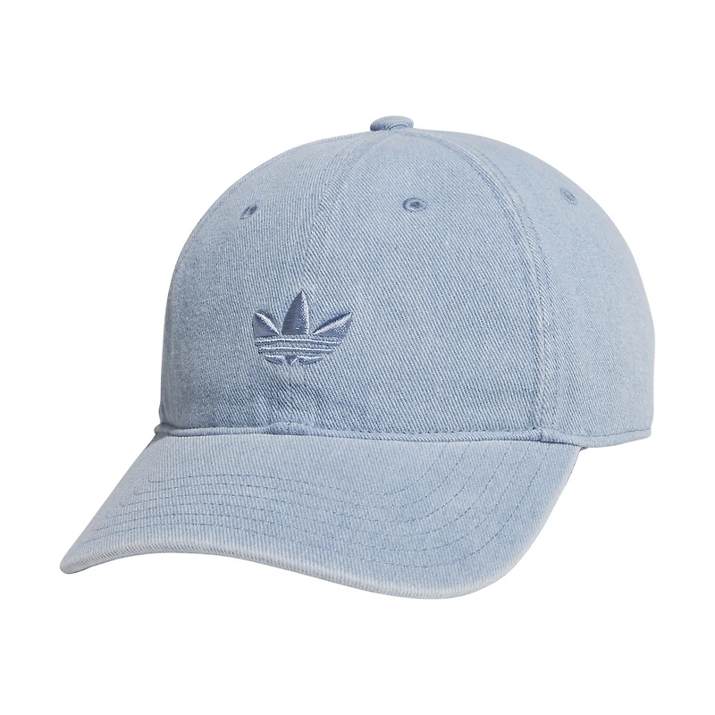 Casquette unisexe adidas bleu clair en denim à bride arrière