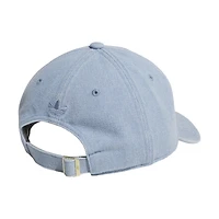 Casquette unisexe adidas bleu clair en denim à bride arrière