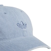 Casquette unisexe adidas bleu clair en denim à bride arrière
