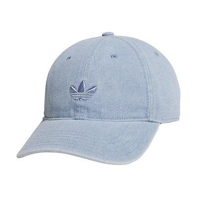 Casquette unisexe adidas bleu clair en denim à bride arrière