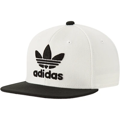 Youth adidas Originals White Chainstitch Adjustable Snapback Hat