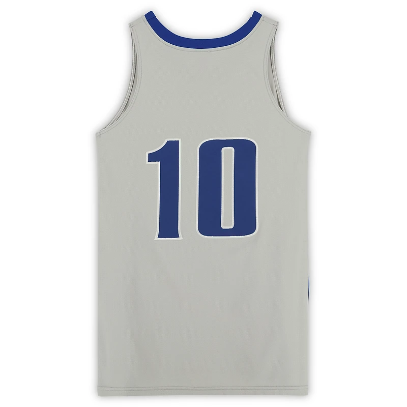 Maillot Nike #10 gris alternatif des Falcons de l'Air Force émis par l'équipe du programme de basket-ball - Taille M