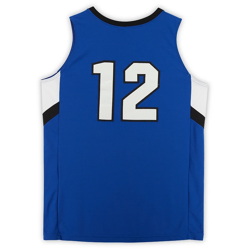 Maillot Nike Air Force Falcons #12 Royal White & Black du programme de basket-ball - Taille L