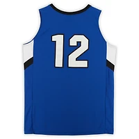 Maillot Nike Air Force Falcons #12 Royal White & Black du programme de basket-ball - Taille L