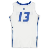 Maillot Nike Air Force Falcons Team-Issued #13 blanc et bleu royal du programme de basket-ball - Taille L