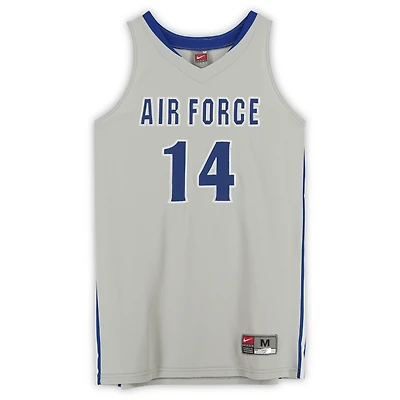 Maillot alternatif gris n° 14 des Air Force Falcons, porté par l'équipe Nike et issu du programme de basketball - Taille M