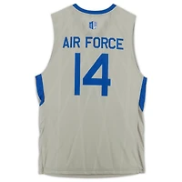 Maillot Nike #14 gris alternatif des Falcons de l'Air Force émis par l'équipe du programme de basket-ball