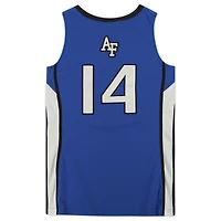 Air Force Falcons Nike Team-Issued #14 Royal & Black Jersey from the Basketball Program