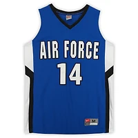 Maillot Nike Air Force Falcons #14 Royal White & Black du programme de basket-ball - Taille M