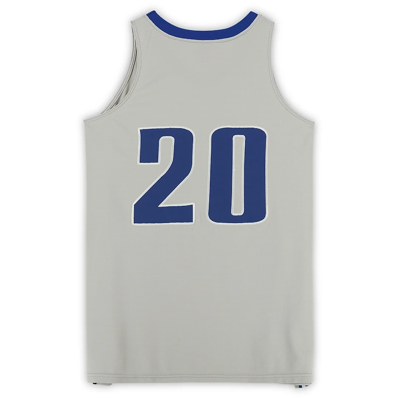 Maillot Nike #20 gris alternatif des Air Force Falcons du programme de basket-ball - Taille L