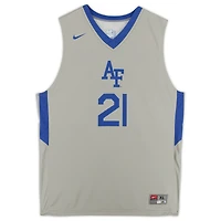 Maillot Nike #21 gris alternatif des Falcons de l'Air Force émis par l'équipe du programme de basket-ball - Taille XL