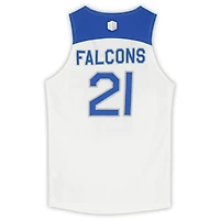 Air Force Falcons Nike Team-Issued #21 White Royal & Gray Jersey from the Basketball Program - Size M