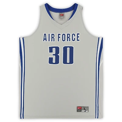 Maillot d'équipe alternatif gris n° 30 des Air Force Falcons Nike du programme de basket-ball - Taille L