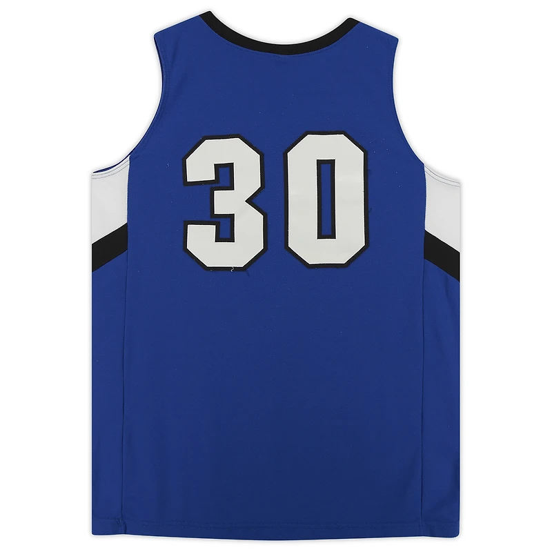 Air Force Falcons Nike Team-Issued #30 Royal White & Black Jersey from the Basketball Program - Size L