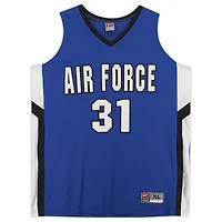 Maillot Nike Air Force Falcons #31 Royal White & Black du programme de basket-ball - Taille XL