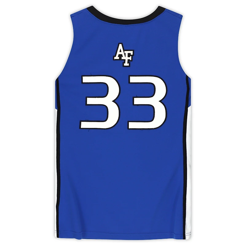Air Force Falcons Nike Team-Issued #33 Royal & Black Jersey from the Basketball Program