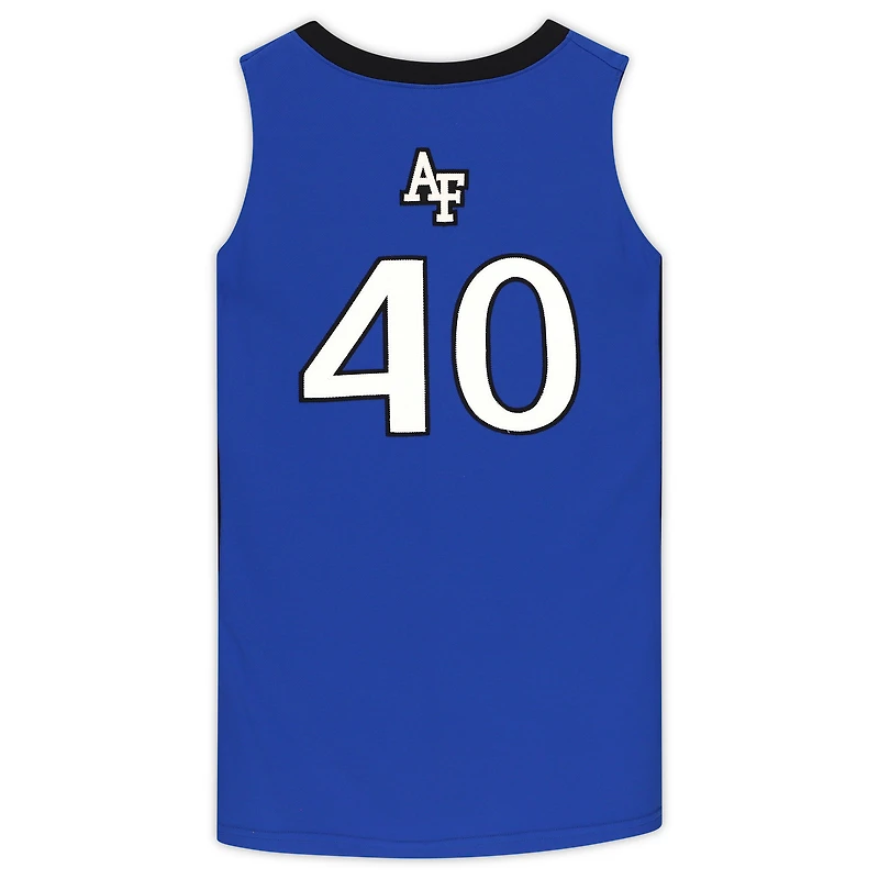 Maillot officiel Nike des Air Force Falcons, numéro 40, bleu royal et noir, taille XL.
