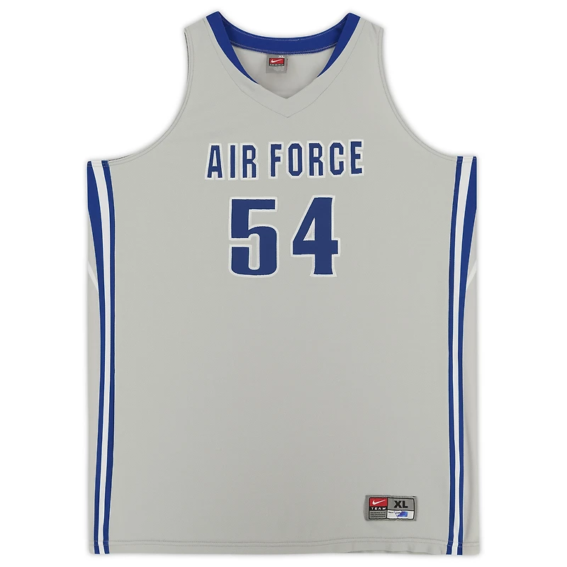 Maillot alternatif gris n° 54 des Air Force Falcons, porté par l'équipe et issu du programme de basketball - Taille XL