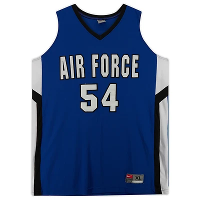 Maillot Nike Air Force Falcons #54 Royal White & Black du programme de basket-ball - Taille XL