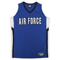 Maillot officiel Nike des Air Force Falcons, bleu roi, blanc et noir, porté par l'équipe de basketball - Taille XL