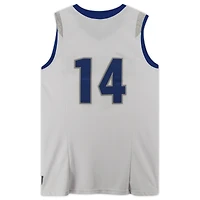 Maillot blanc n°14 avec col bleu émis par l'équipe des Air Force Falcons du programme de basket-ball