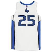 Air Force Falcons Team-Issued #25 White Blue and Black Jersey from the Basketball Program - Size L