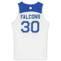 Maillot blanc, bleu et gris n° 30 émis par l'équipe des Falcons de l'Air Force du programme basket-ball