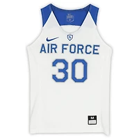 Maillot blanc, bleu et gris n° 30 émis par l'équipe des Falcons de l'Air Force du programme basket-ball