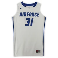 Maillot blanc et bleu numéro 31 des Air Force Falcons émis par l'équipe du programme de basket-ball - Taille L