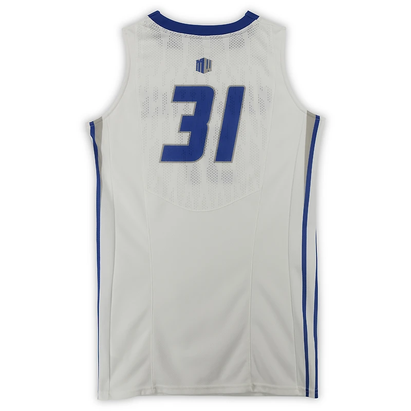 Maillot blanc et bleu numéro 31 des Air Force Falcons émis par l'équipe du programme de basket-ball - Taille L