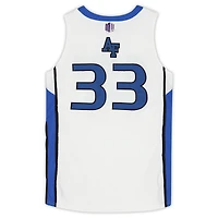 Maillot blanc, bleu et noir n° 33 de l'équipe des Falcons l'Air Force, issu du programme basketball