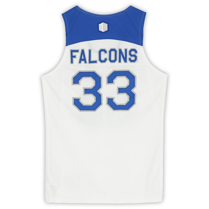 Air Force Falcons Team-Issued #33 White Blue and Gray Jersey from the Basketball Program - Size M