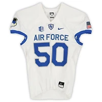 Air Force Falcons Team-Issued #50 White Nike Jersey from the Football Program - Size L