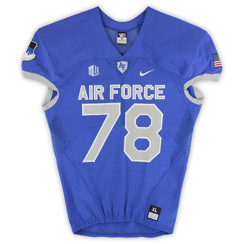 Maillot Nike Royal n° des Falcons de l'Air Force, édition football