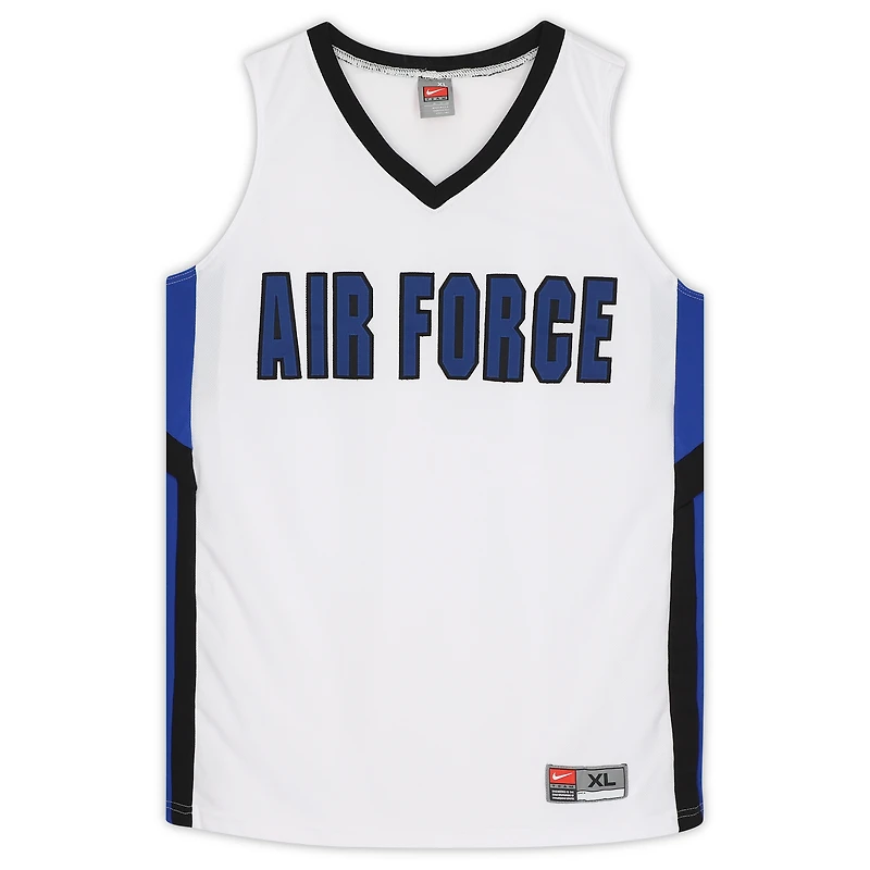 Maillot blanc et noir de l'équipe des Air Force Falcons du programme de basket-ball - Taille XL