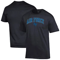Men's Champion  Black Air Force Falcons Arch Over Logo T-Shirt