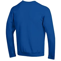 Men's Champion  Heather Gray Air Force Falcons Arch Over Logo Pullover Sweatshirt