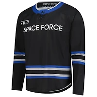 Men's  Black Air Force Falcons Space Hockey Replica Jersey