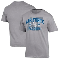T-shirt universitaire Champion Air Force Falcons gris chiné pour homme