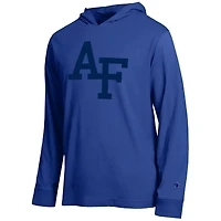 Men's Champion  Royal Air Force Falcons Tonal All-Star Long Sleeve Hooded T-Shirt