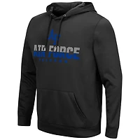 Men's Colosseum Black Air Force Falcons Lantern Pullover Hoodie
