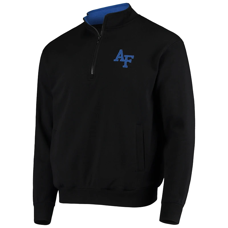 Veste à col zippé Colosseum Black Air Force Falcons Tortugas Logo pour homme