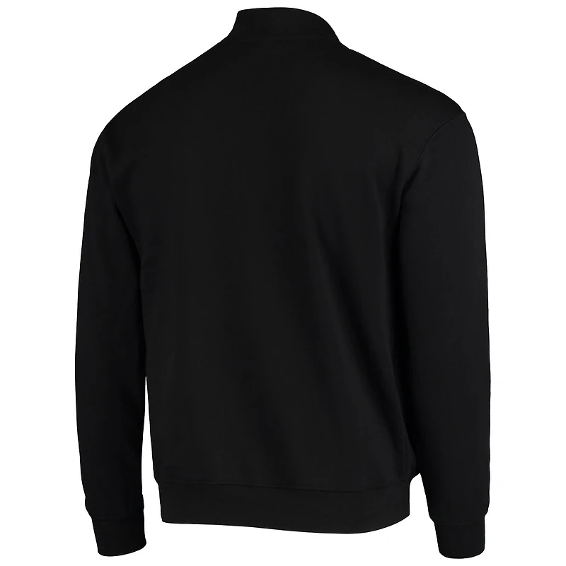 Men's Colosseum Black Air Force Falcons Tortugas Logo Quarter-Zip Jacket