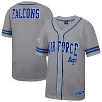 Men's Colosseum Gray Air Force Falcons Free Spirited Baseball Jersey