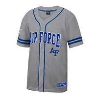 Men's Colosseum Gray Air Force Falcons Free Spirited Baseball Jersey