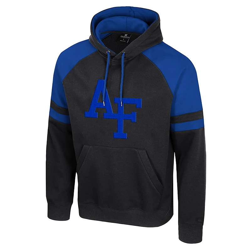 Sweat à capuche raglan Todd Air Force Falcons gris Colosseum pour homme