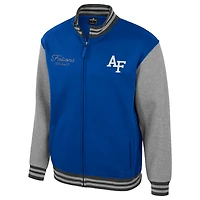 Men's Colosseum Royal Air Force Falcons Ambi-Turner Full-Zip Varsity Jacket